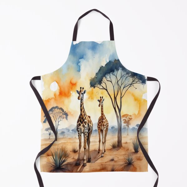 Item preview, AWP PDP AFRICA 13 WATER COLOR GIRAFFE designed and sold by Infopreneur1231.