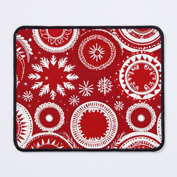 Item preview, Classic Red and White Christmas Pattern designed and sold by GrizzlyCollective.