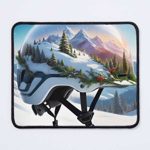 Item preview, Futuristic Snow Design MTB Helmet designed and sold by GrizzlyCollective.
