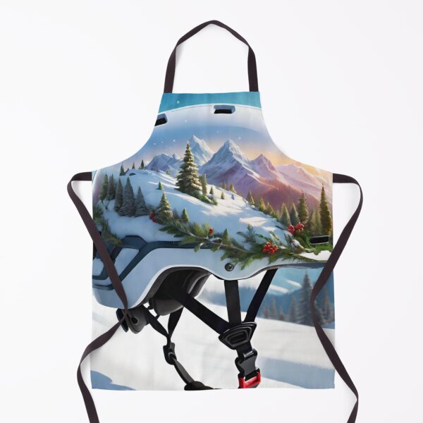 Item preview, Futuristic Snow Design MTB Helmet designed and sold by GrizzlyCollective.