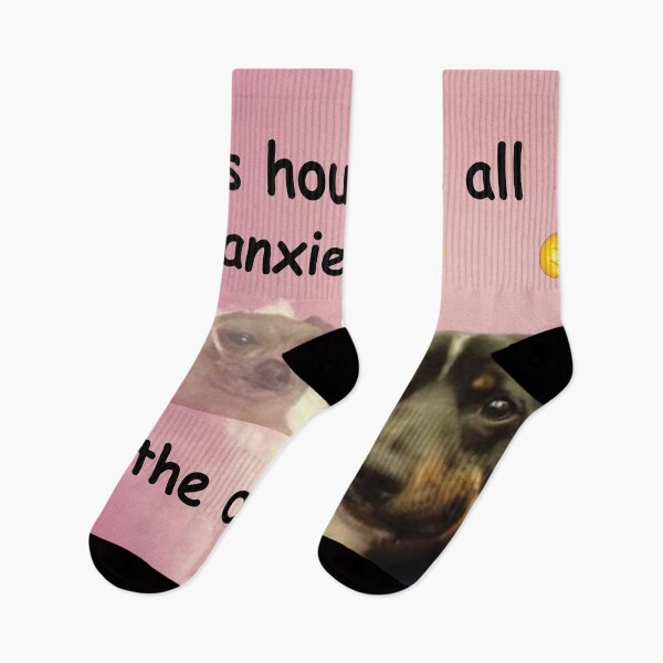 Item preview, in this house we all have anxiety even the dog designed and sold by alisonm47.
