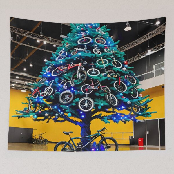 Item preview, Christmas Tree Made Out of MTB Bikes designed and sold by GrizzlyCollective.