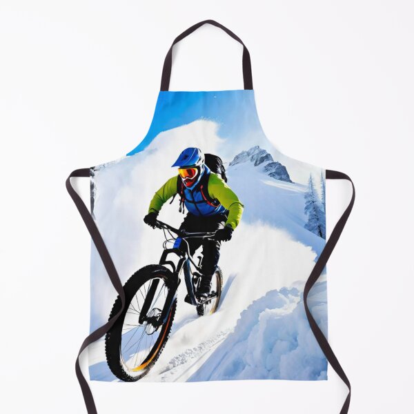 Item preview, Shredding Snow-Covered Trails on MTB designed and sold by GrizzlyCollective.