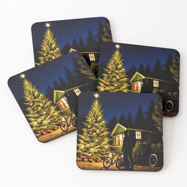 Item preview, Late Night MTB Ride by the Christmas Tree designed and sold by GrizzlyCollective.