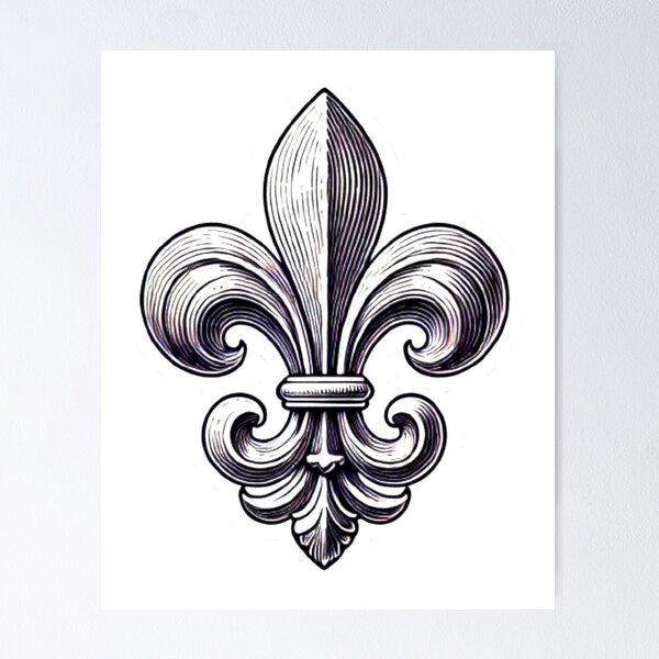 Item preview, Lily, fleur-de-lis, fleur de lis, heraldry, France symbol, Fleur de Lys, Symbolic and Artistic designed and sold by Creat-Des.