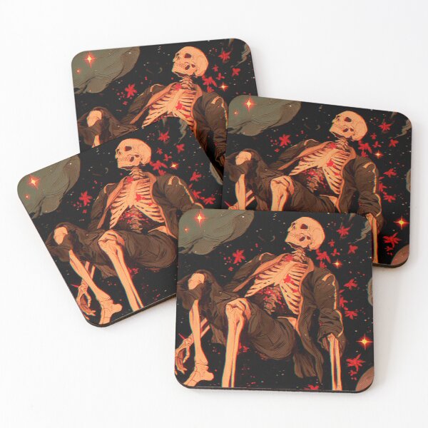 Item preview, Skeleton Adrift in Space - Surreal Cosmic Horror Art designed and sold by Wilder Designs.