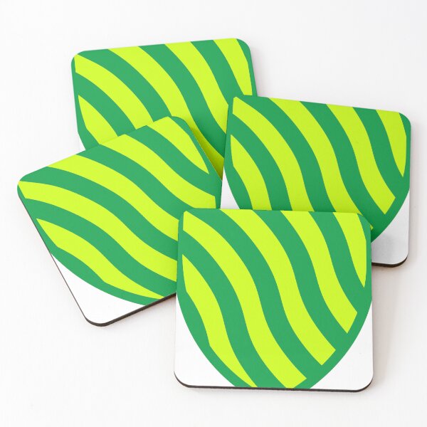 Item preview, Coat of Arms - Green/Yellow Swirl designed and sold by OrangeLineDesigns.