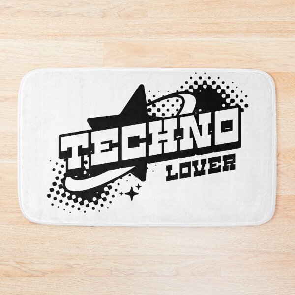 Item preview, TECHNO  - Lover Star Y2K vibes (black)  designed and sold by Discothreadz.