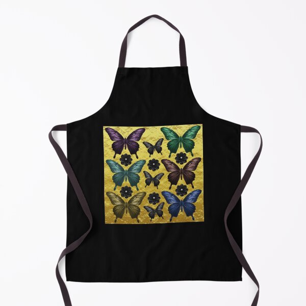 Item preview, Metallic butterflies and black flowers designed and sold by Topmel.