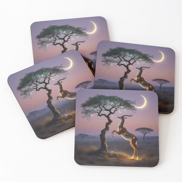Item preview, Gerenuk with Crescent Moon designed and sold by HabitableMoons.