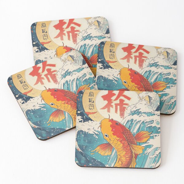 Item preview, Vibrant Koi 鯉の跳躍 designed and sold by PrintsByFrank.