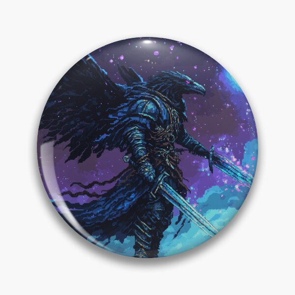 Item preview, Pixel Knight Raven designed and sold by Kaos-Bit.