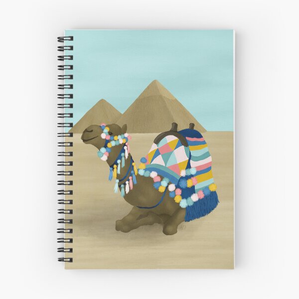 Item preview, Colorful Desert Camel and Pyramids designed and sold by Lisa D Art Designs.