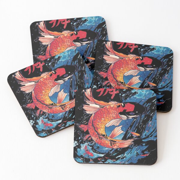 Item preview, Vibrant Koi 鯉の跳躍 designed and sold by PrintsByFrank.