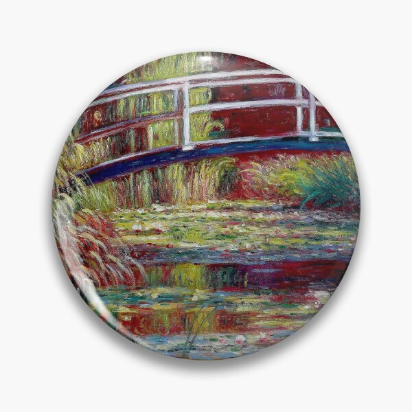 Artikelvorschau, Monet: Japanische Brücke über einem Seerosenteich, Vintage-Gemäldedruck entworfen und verkauft von posterbobs.