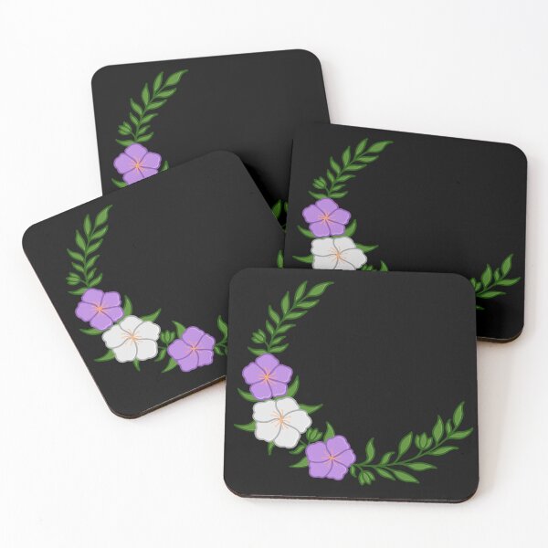 Item preview, Beautiful Crescent of Subtle Genderqueer Flag Colored Flowers designed and sold by AroAxel.
