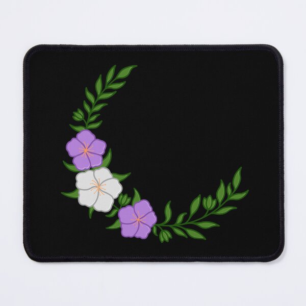 Item preview, Beautiful Crescent of Subtle Genderqueer Flag Colored Flowers designed and sold by AroAxel.