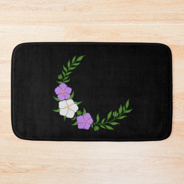 Item preview, Beautiful Crescent of Subtle Genderqueer Flag Colored Flowers designed and sold by AroAxel.