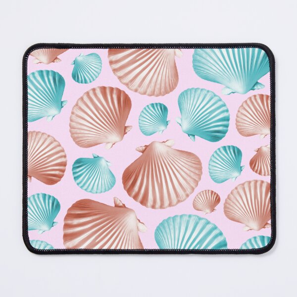 Item preview, Pink and blue shell pattern designed and sold by Topmel.