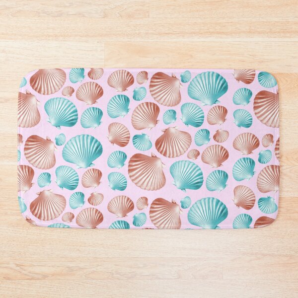 Item preview, Pink and blue shell pattern designed and sold by Topmel.