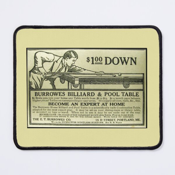 Item preview, Billiard and Pool Table Advertising  designed and sold by Lisamariesumner.
