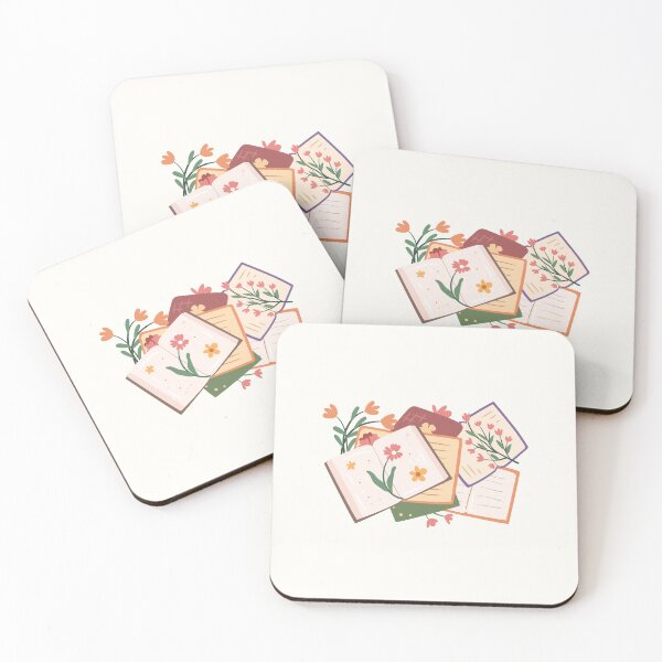 Item preview, floral book pile designed and sold by Neadoodles.