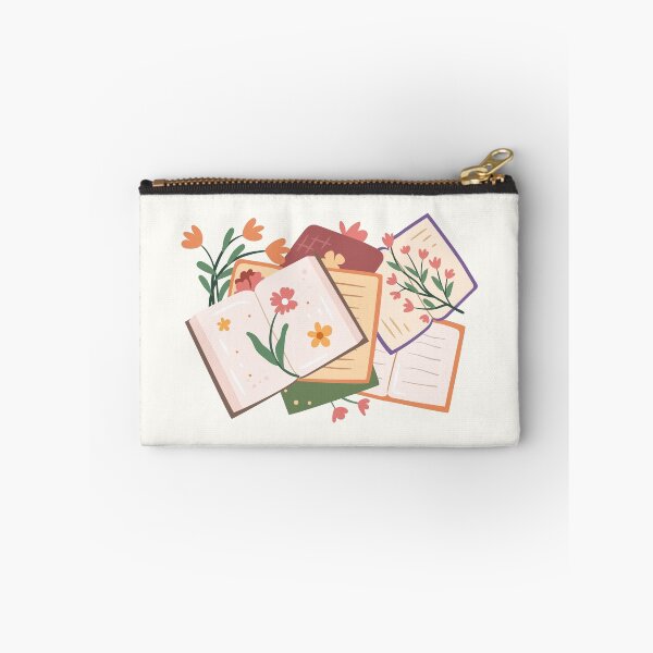 Item preview, floral book pile designed and sold by Neadoodles.