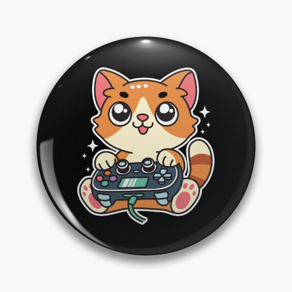 Item preview, Retro Gamer Cat Having Fun Gaming Console designed and sold by NQArtist.