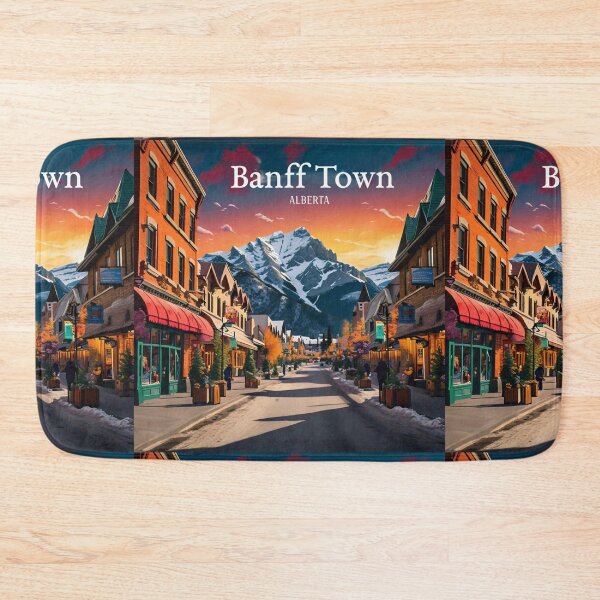 Item preview, Wall  Art Canada | Banff Town Travel Vintage Poster designed and sold by kestrada2906.