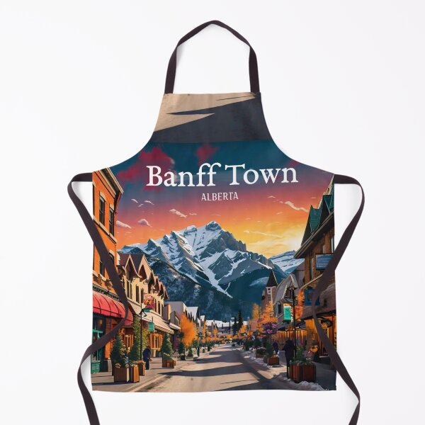 Item preview, Wall  Art Canada | Banff Town Travel Vintage Poster designed and sold by kestrada2906.