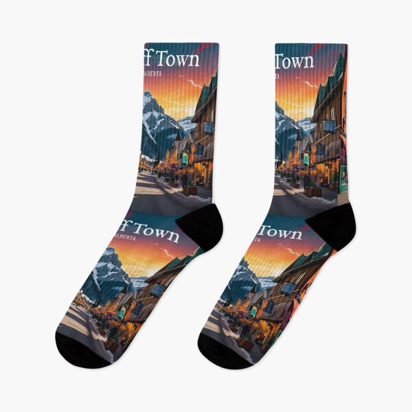 Item preview, Wall  Art Canada | Banff Town Travel Vintage Poster designed and sold by kestrada2906.