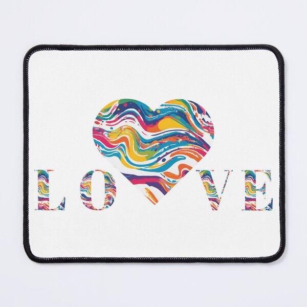 Item preview, Heart Love Rainbow Swirl designed and sold by EthicalArtwork.