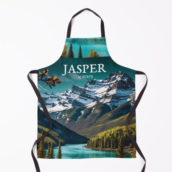Item preview, Wall  Art Canada | Jasper Town Travel Vintage Poster designed and sold by kestrada2906.
