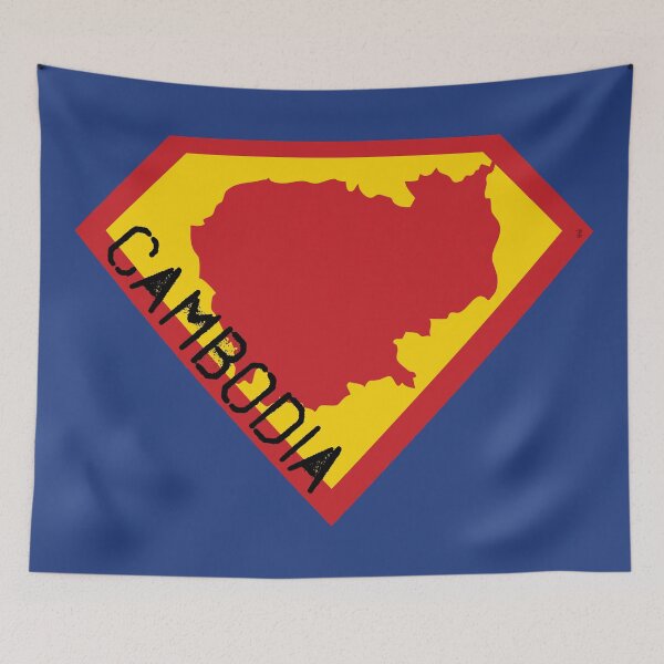 Item preview, CAMBODIA Spell Out - Freedom Is The Superpower -  SUPERHERO design designed and sold by pelagio.