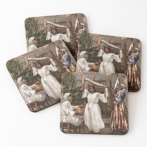 Item preview, Mujeres argelinas bailando designed and sold by 19th Century in Color.