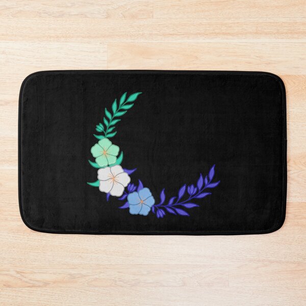 Item preview, Beautiful Crescent of Subtle Gay Man Flag Colored Flowers designed and sold by AroAxel.