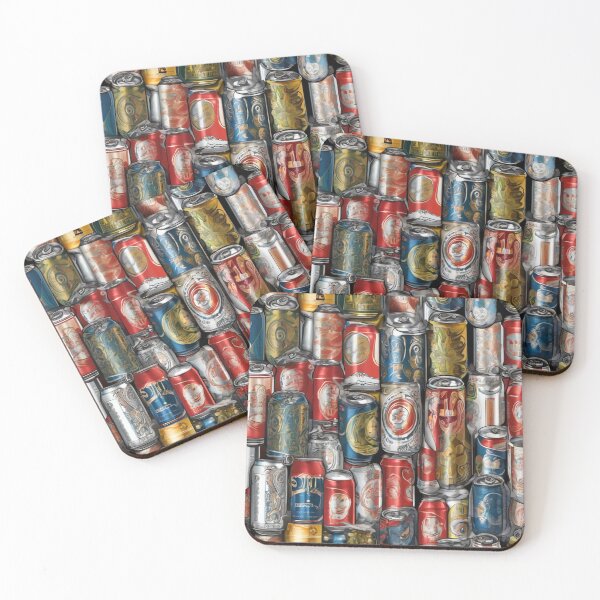 Item preview, "Vivid Brews: Artistic Chaos in Cans" designed and sold by Artisticanvas.