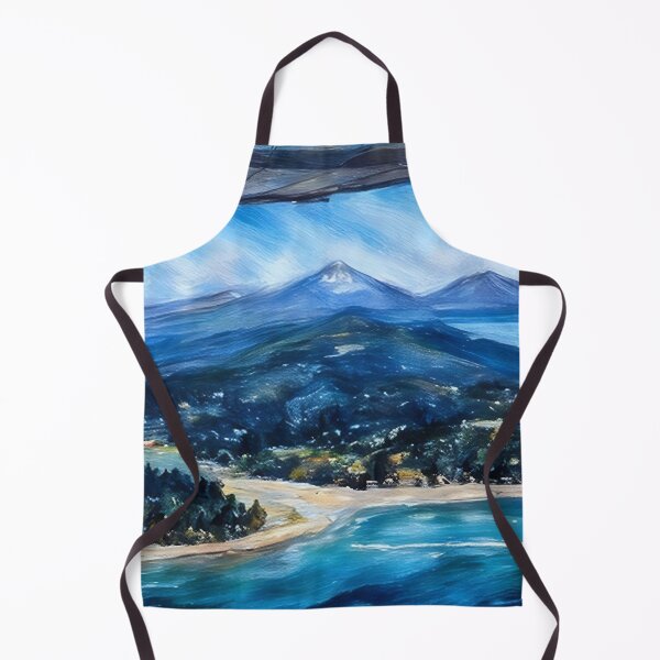Aperçu de l'œuvre Le Mont Rainier depuis l'île Raft (pastel) créée et vendue par flyscenicair.
