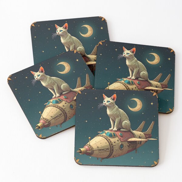 Item preview, Rocket Cat designed and sold by HabitableMoons.