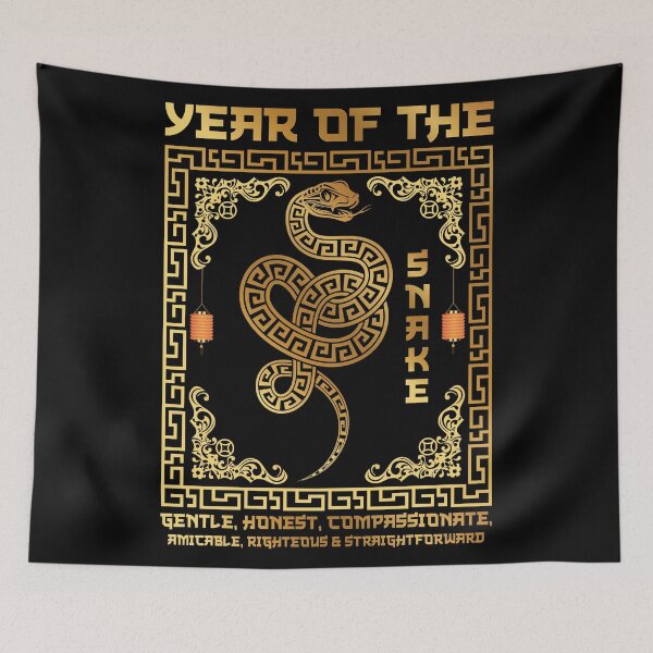 Item preview, Art Deco Gold Chinese New Year - Year of the Snake designed and sold by GDCdesigns.