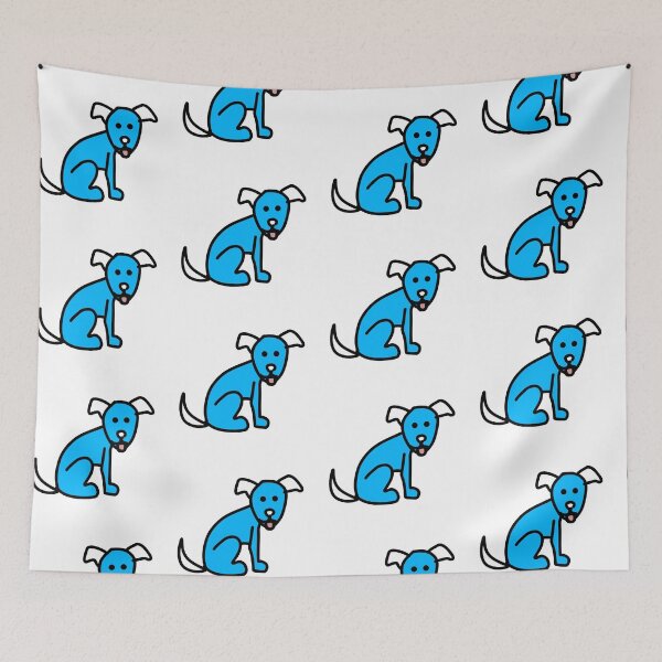 Item preview, Blue dog designed and sold by WhackoDesigns.