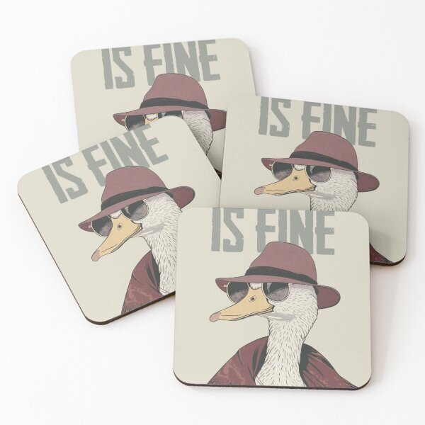 Item preview, Cool Duck Saying 'Everything is Fine' designed and sold by Grind107.