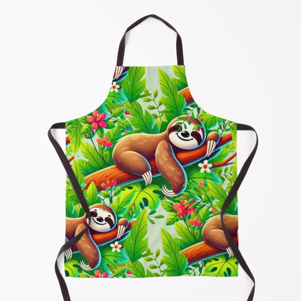 Item preview, Cute Sloth Illustration Relaxing on a Jungle Branch designed and sold by CritterManiaUK.