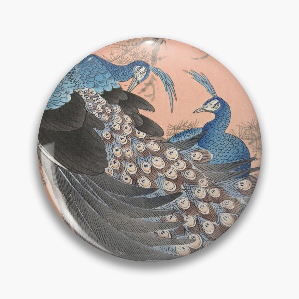 Item preview, Two peacocks on tree branch / Ohara Koson designed and sold by LivingCathedral.