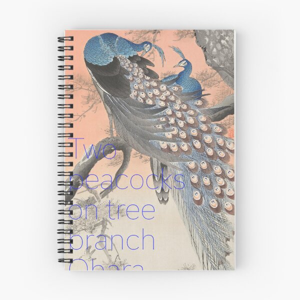 Item preview, Two peacocks on tree branch / Ohara Koson designed and sold by LivingCathedral.