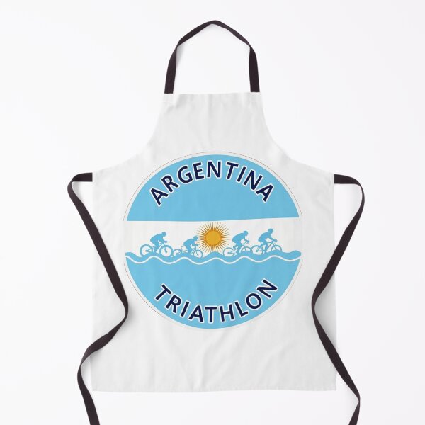 Item preview, Argentina Triathlon Illustration – Swim, Bike, Run  designed and sold by Triathlongram.