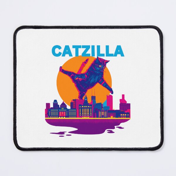 Item preview, Funny Retro Catzilla 02 designed and sold by creativerooney.