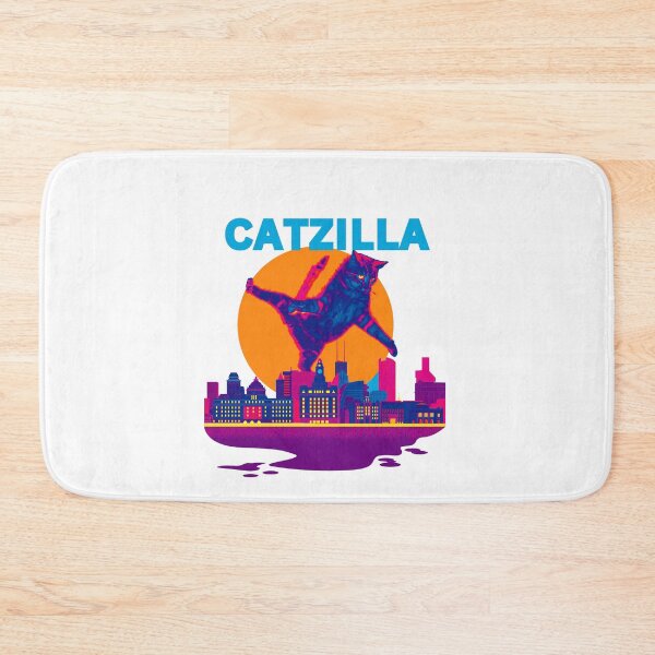 Item preview, Funny Retro Catzilla 02 designed and sold by creativerooney.