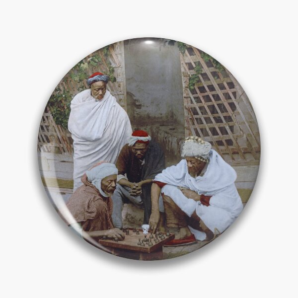 Item preview, Playing chess in Algiers designed and sold by 19th Century in Color.