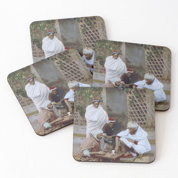 Item preview, Playing chess in Algiers designed and sold by 19th Century in Color.